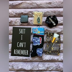 Sh!t I Can't Remember Journal & Saint Luxe Highlighter Chips Ahoy Socks Bundle